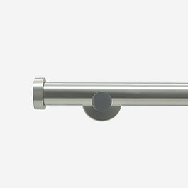 28mm Allure Signature Brushed Steel Stud Eyelet Curtain Pole