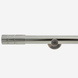 28mm Allure Signature Stainless Steel Effect Barrel Eyelet Curtain Pole