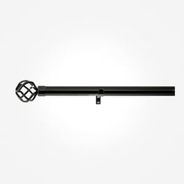 35mm Allure Classic Black Nickel Cage Finial Eyelet Curtain Pole