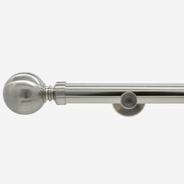 35mm Allure Signature Stainless Steel Ball Finial Eyelet Curtain Pole