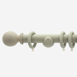 35mm Prime French Grey Ball  Curtain Pole
