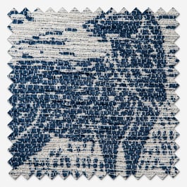 Furn Winter Woods Animal Chenille Midnight Eyelet Ready Made Curtain
