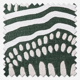 Hoem Nola Abstract Olive Eyelet Ready Made Curtain