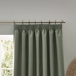Furn Dawn Eucalyptus Pencil Pleat Ready Made Curtain