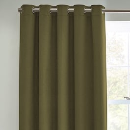Horizon Olive Eyelet Ready Made Curtain