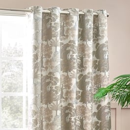 Wylder Woodlands Natural Eyelet Ready Made Curtain