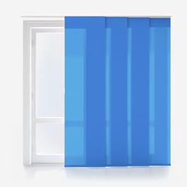 Touched By Design Deluxe Plain Cornflower Blue Panel Blind