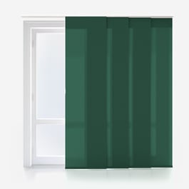 Touched by Design Deluxe Plain Forest Green Panel Blind