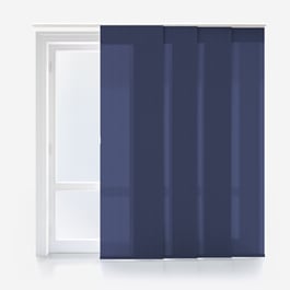 Touched By Design Deluxe Plain Indigo Panel Blind