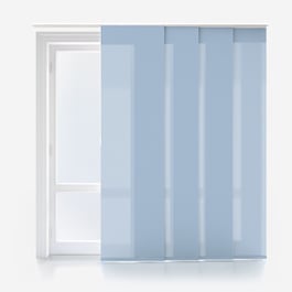 Touched By Design Deluxe Plain Powder Blue Panel Blind