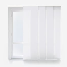 Touched By Design Deluxe Plain White Panel Blind