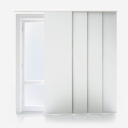 Touched By Design Supreme Blackout Porcelain White Panel Blind