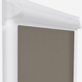 Deluxe Plain Mushroom Perfect Fit&reg; Roller Blind