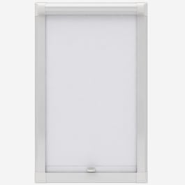 Touched By Design Deluxe Plain White Perfect Fit Roller Blind