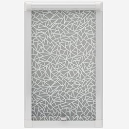 Touched By Design Geomo Dove Grey Perfect Fit Roller Blind