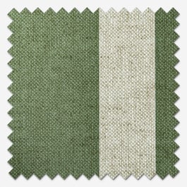 Emily Bond Parasol Stripe Fern Green Roller Blind