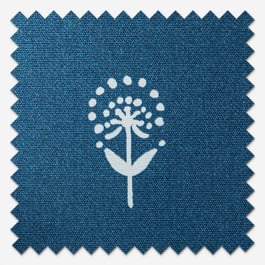 Emily Bond Wild Thyme Indigo Roller Blind