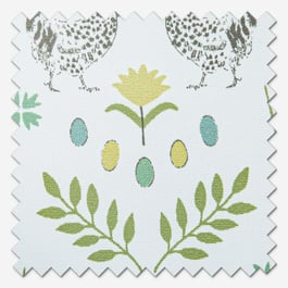 Sophie Allport Spring Chicken White Roller Blind
