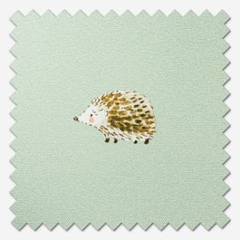 Sophie Allport Woodland Hedgehog Sage Green Roller Blind