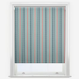Emily Bond Cornish Stripe Blue Multi Roller Blind