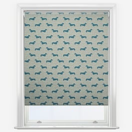 Emily Bond Peggy True Blue Roller Blind