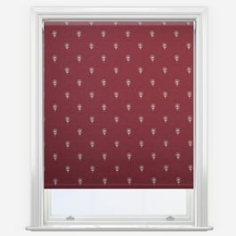 Emily Bond Wild Thyme Burgundy Roller Blind