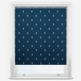 Emily Bond Wild Thyme Indigo Roller Blind