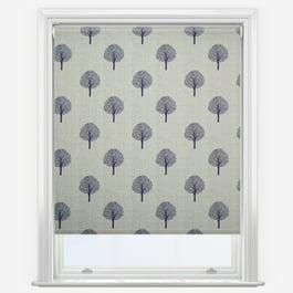 Emily Bond Yew Tree Navy Roller Blind