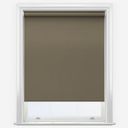 Touched By Design Absolute Blackout Taupe Roller Blind