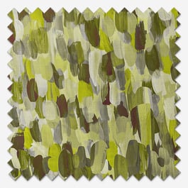 Sonova Studio Abstract Brush Olive Green Roller Blind