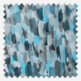 Sonova Studio Abstract Brush Sky Blue Roller Blind