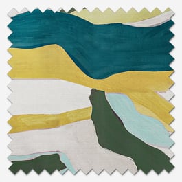 Sonova Studio Abstract Landscape Ocean Blue Roller Blind