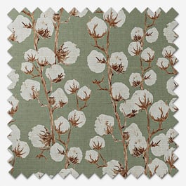 Sonova Studio Cotton Trellis Olive Roller Blind