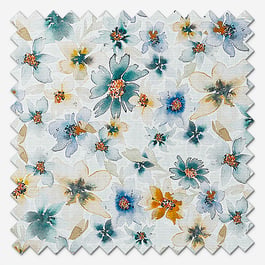 Sonova Studio Garden Violets Blue Rust Roller Blind