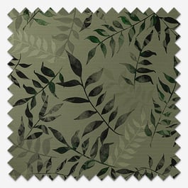 Sonova Studio Kaleidoscope Leaves Green Roller Blind