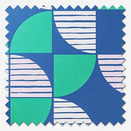 Sonova Studio Kolken Dopamine Blue Roller Blind