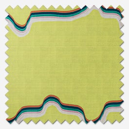 Sonova Studio Retro Wave Acid Chartreuse Roller Blind