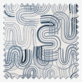 Sonova Studio Ripple Inky Blue Roller Blind