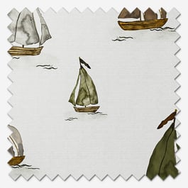 Sonova Studio Seashore Sails Seaweed Natural Roller Blind