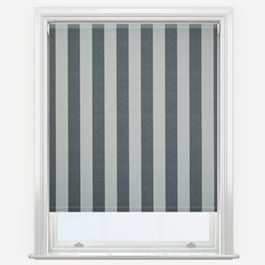 Brighton Stripe Charcoal Roller Blind