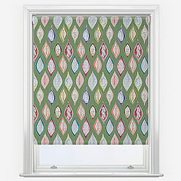 Sonova Studio Boho Leaves Olive Green Roller Blind