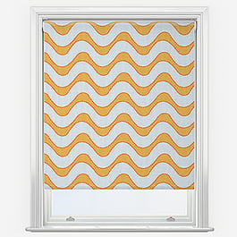 Sonova Studio Conga Wave Orange Marmalade Roller Blind