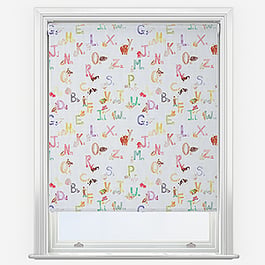 Sonova Studio Farm Alphabet White Roller Blind