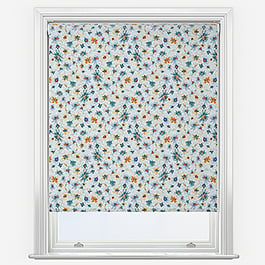 Sonova Studio Garden Violets Blue Rust Roller Blind