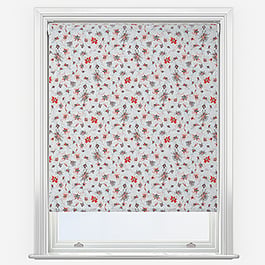 Sonova Studio Garden Violets Cherry Red Roller Blind