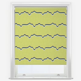 Sonova Studio Retro Wave Acid Chartreuse Roller Blind