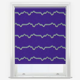 Sonova Studio Retro Wave Electric Blue Roller Blind