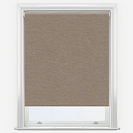 Merino Blackout Wood Smoke Roller Blind