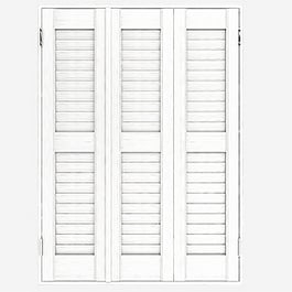Premier White Grain Shutter