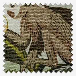 Monkey Natural Curtain